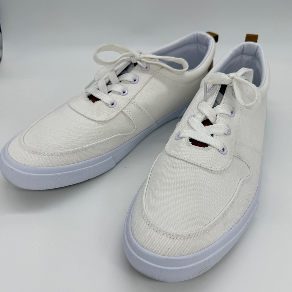Faranzi Coney Men's White with Brown Sneakers Tennis Shoes Size 12 / FA21460K